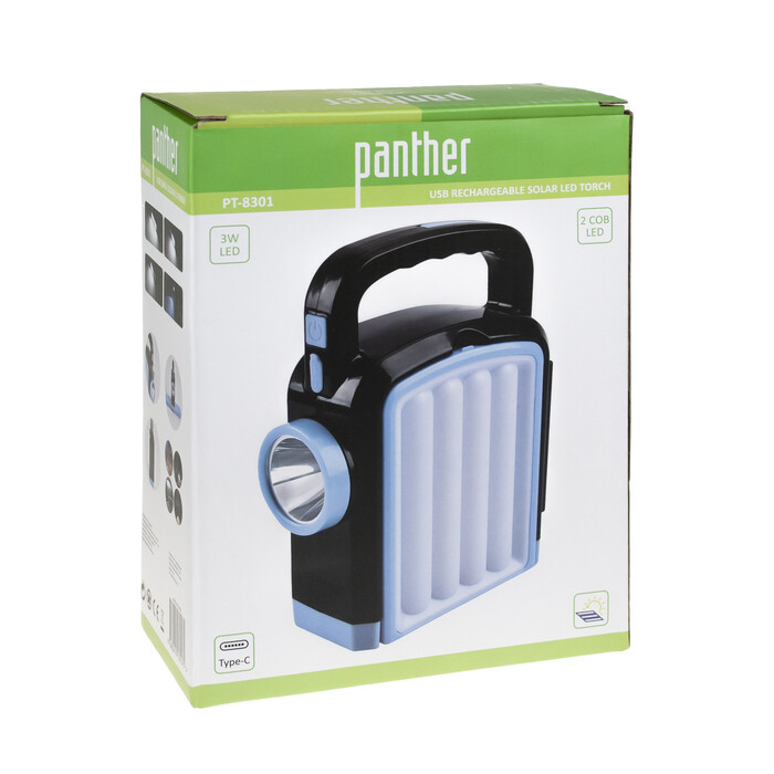 PANTHER ŞARJLI SOLAR EL FENERİ